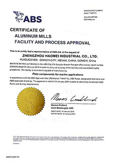 marine grade aluminum sheet ABS certificates